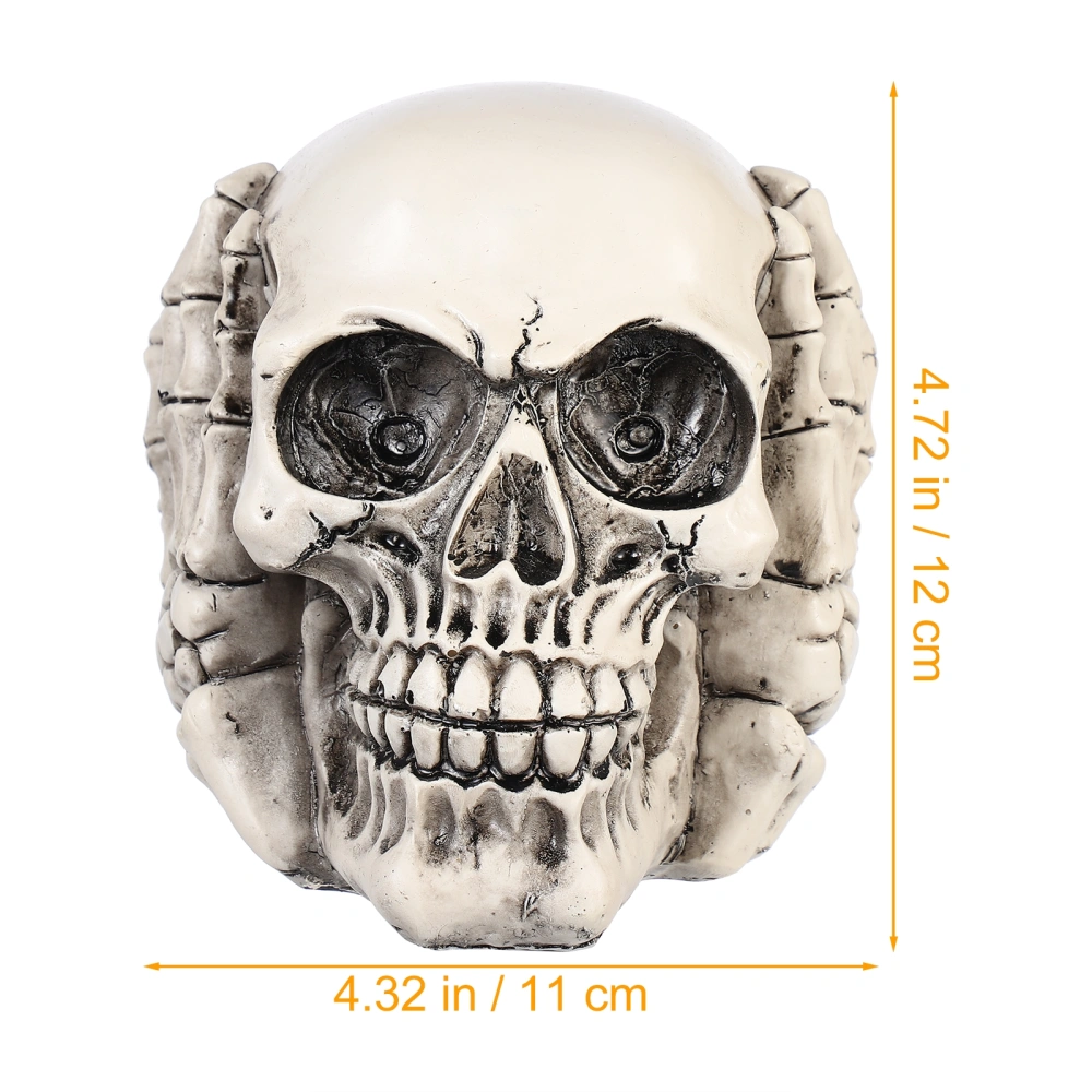 1pc Halloween Decoration Skull Model Artificial Scary Skull Props Party Decor