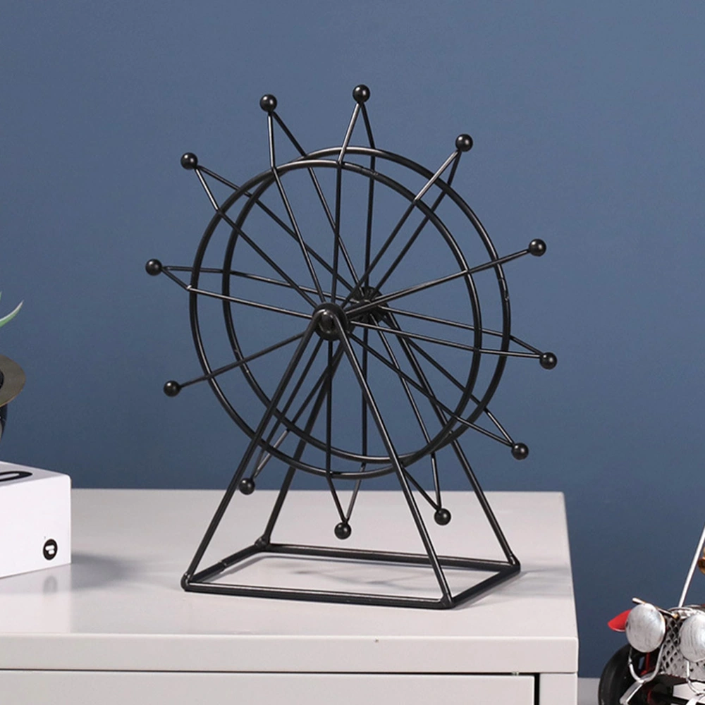 Iron Ferris Wheel Model Iron Ferric Wheel Home Decorations Desktop Ornaments Home Decor