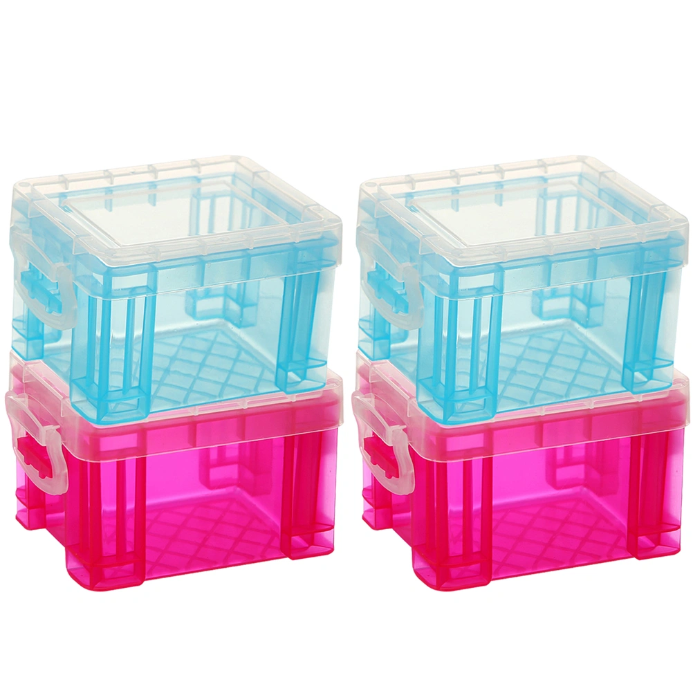 4Pcs Desktop Storage Organizer Sundries Storage Box Cosmetics Organizer Cosmetics Storage Bin