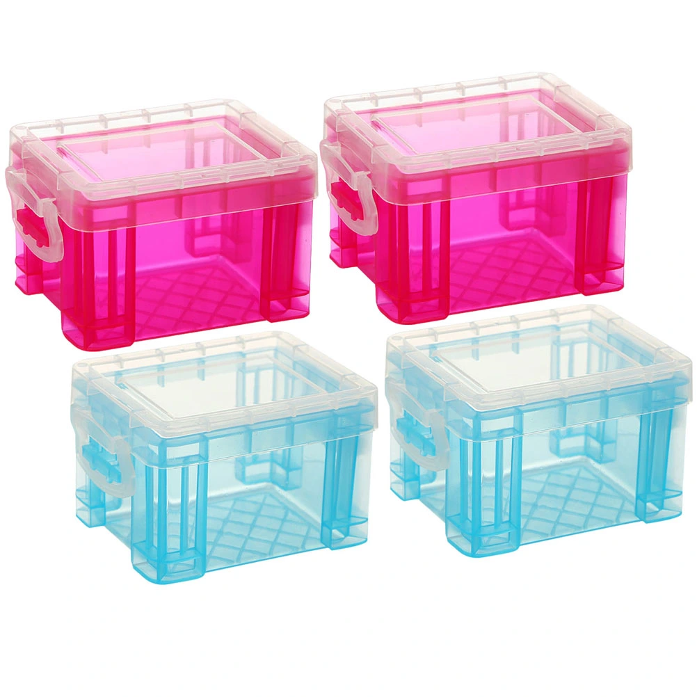 4Pcs Desktop Storage Organizer Sundries Storage Box Cosmetics Organizer Cosmetics Storage Bin