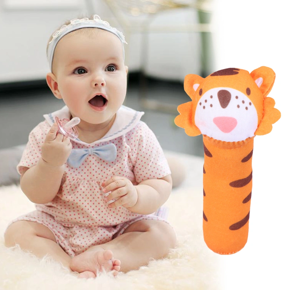 Cartoon Stuffed Animal Toys Baby Hand Rattle Toys Infant Dolls for Newborn Toddlers (Tiger)