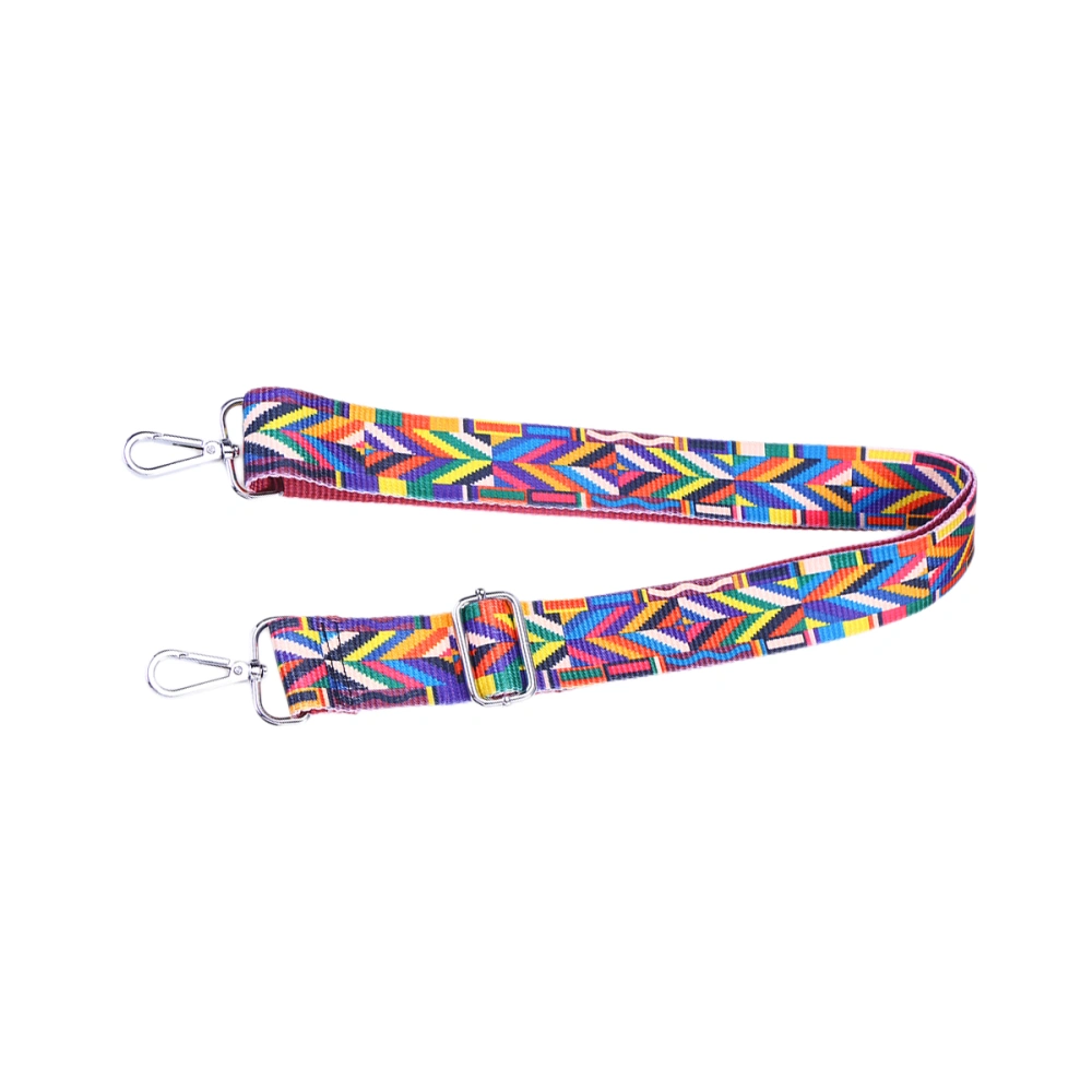 Ethnic Style Adjustable Length Handbag Strap Purse Strap Replacement Strap Crossbody Strap (Colorful)