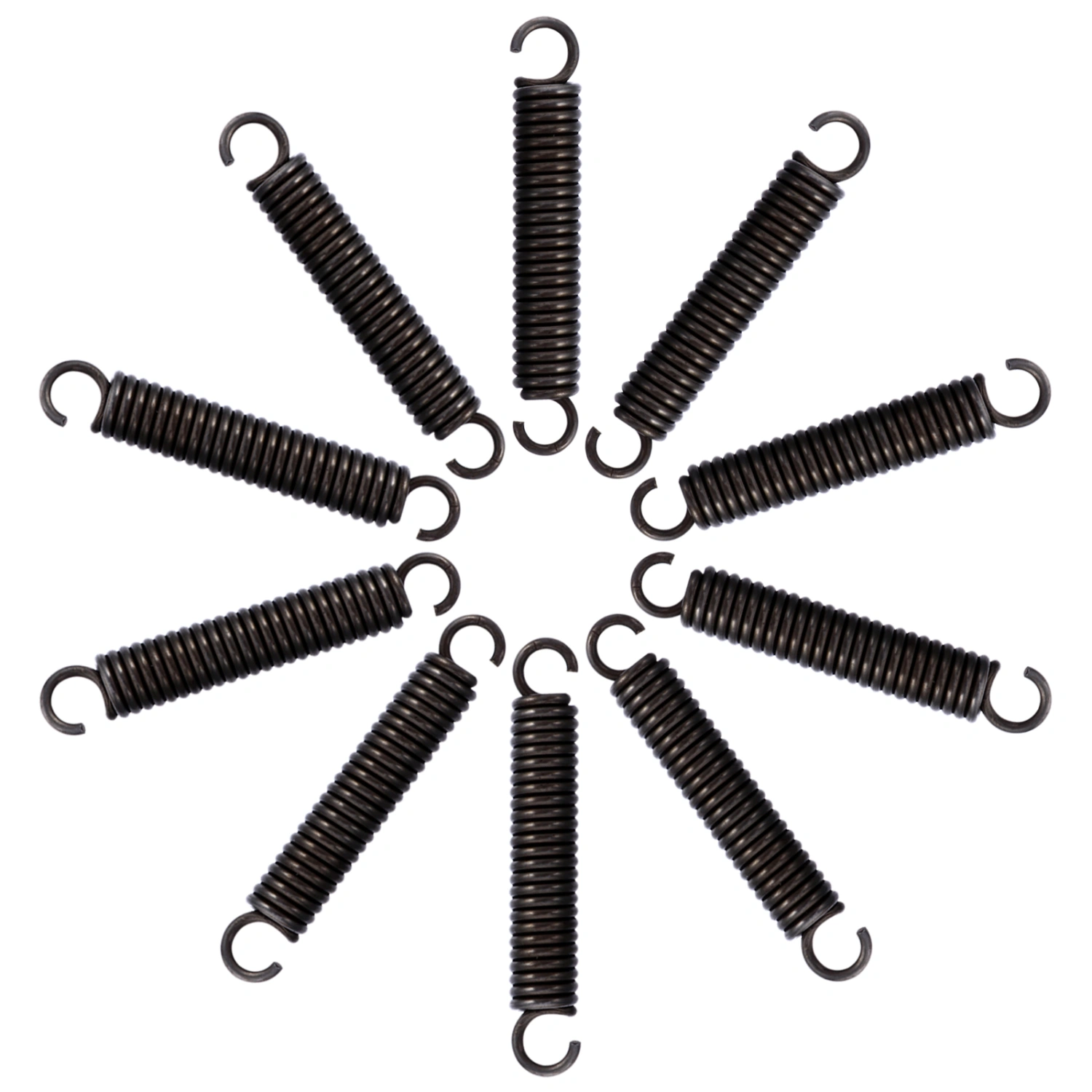 10 Pcs Durable Springs Dual Hook Tension Springs Extended Compressed Springs