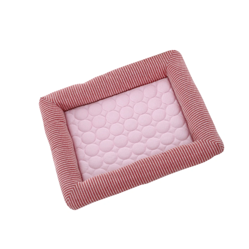 Summer Cool Pet Pad Premium Indoor Pet Cushion Pet Supplies for Cat Dog (Pink, M, 54x43cm)