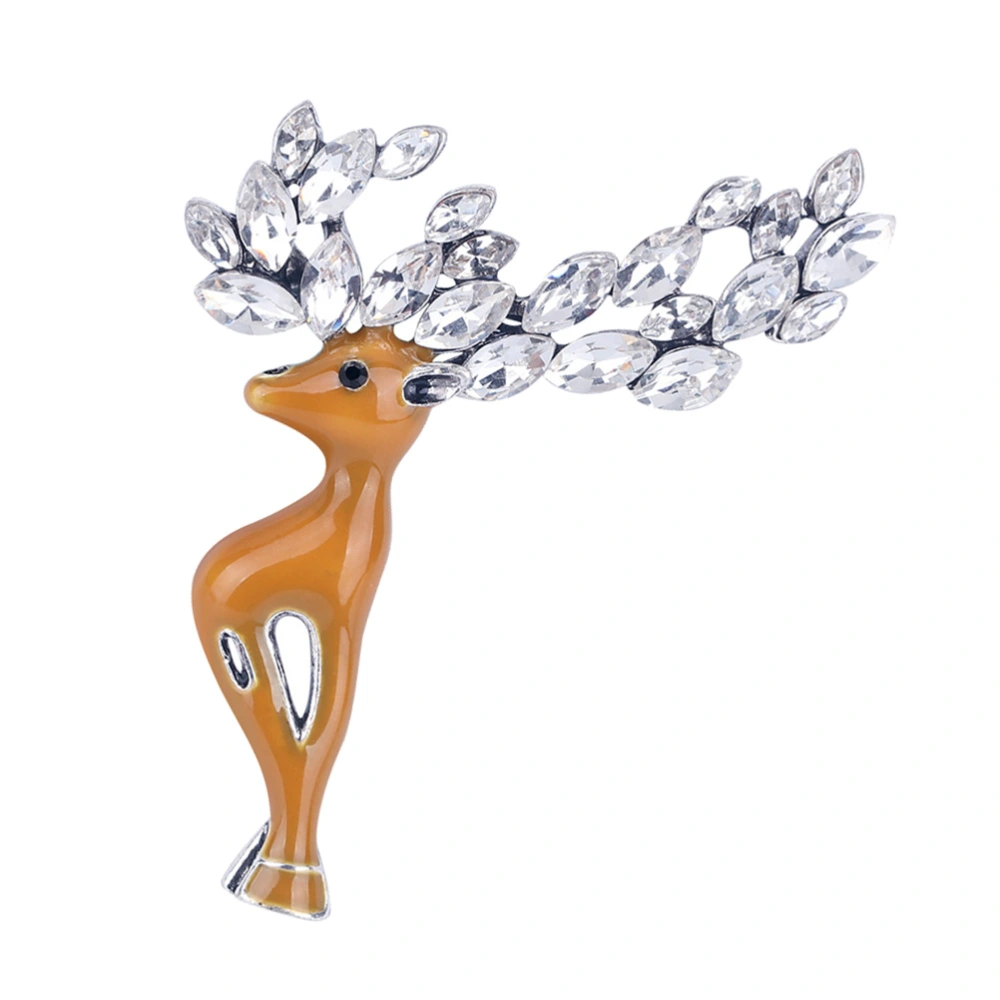 Exquisite Elk Decorated Lovely Brooches Alloy Lapel Women for Wedding Christmas Anniversary Gift