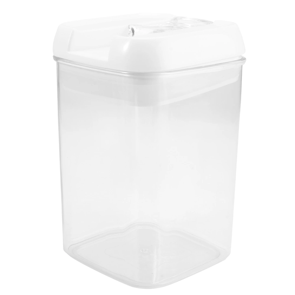 1pc Plastic Snack Grain Storage Tank kitchen Food Sealed Can (Transparent)