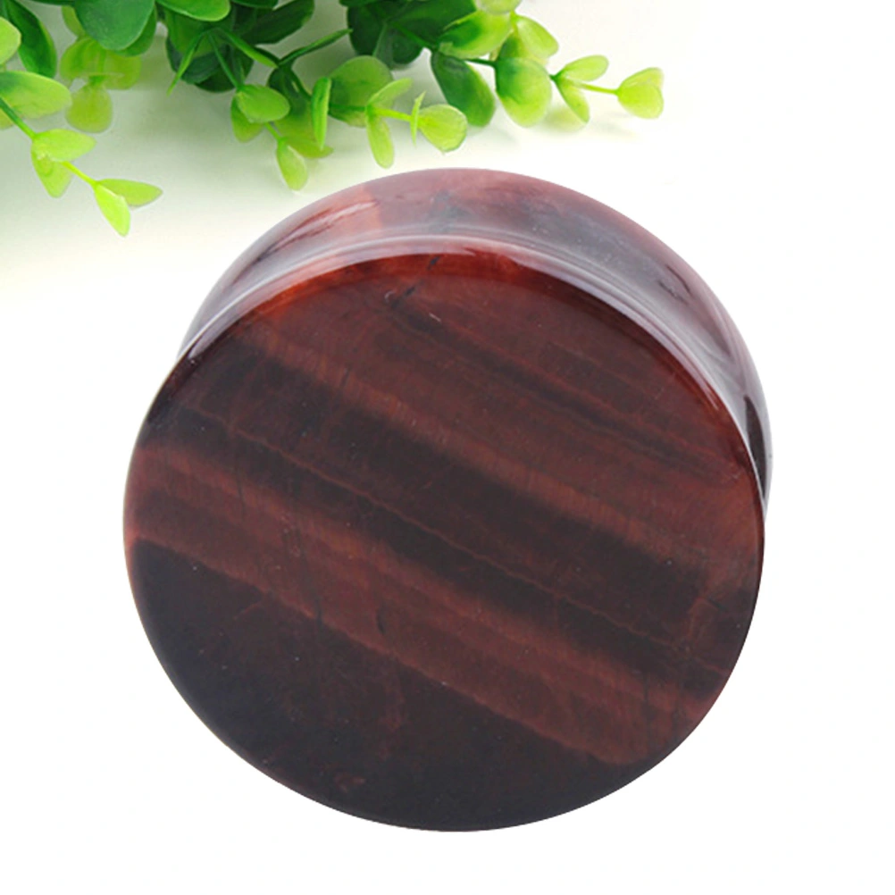 Red Tiger Stone Ear Tunnel Plugs Ear Gauges Expanders Body Piercing Jewelry (22mm)
