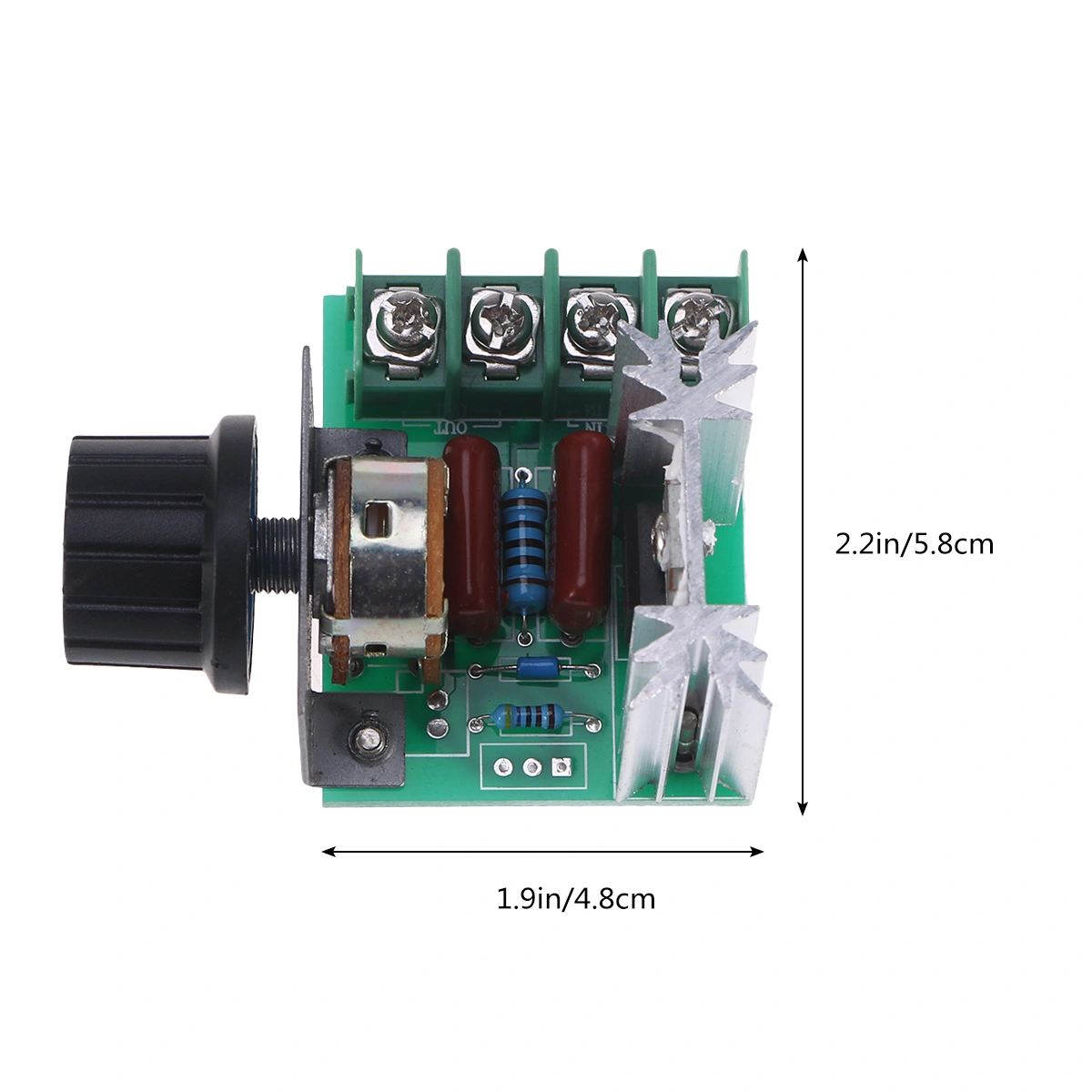 2Pc 2000W 220V SCR Voltage Regulator Motor Control Thermostat Dimmer