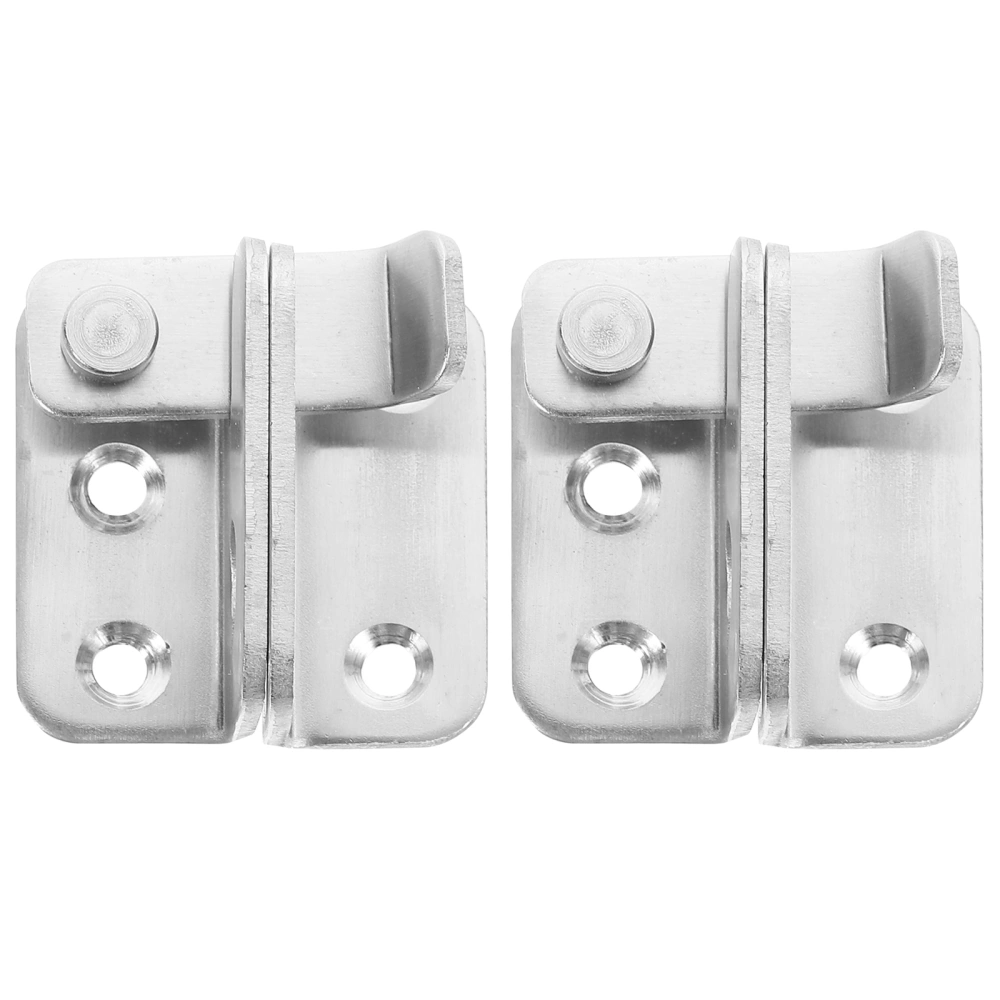 2pcs Wear-resistant Door Buckle Rust-proof Latch Simple Safety Lock Latch