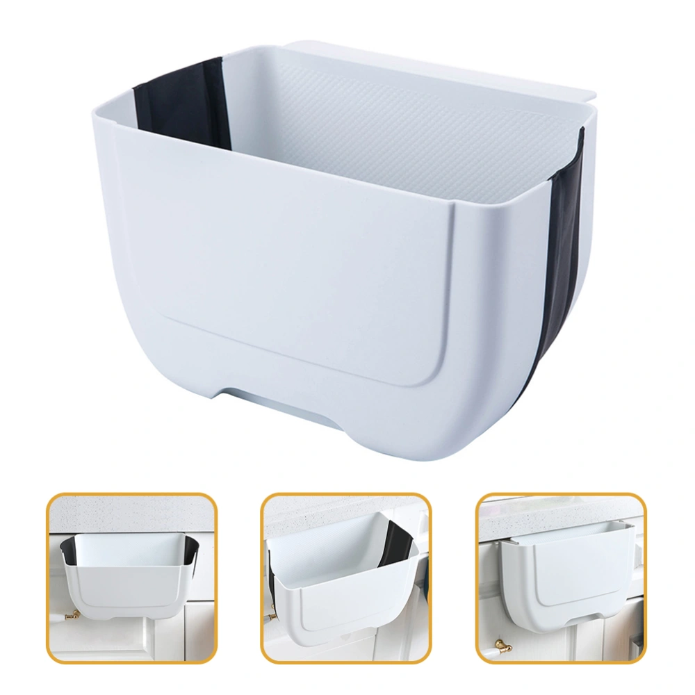 Kitchen Garbage Can Hanging Kitchen Trash Bin Foldable Small Trash Organizer Bin