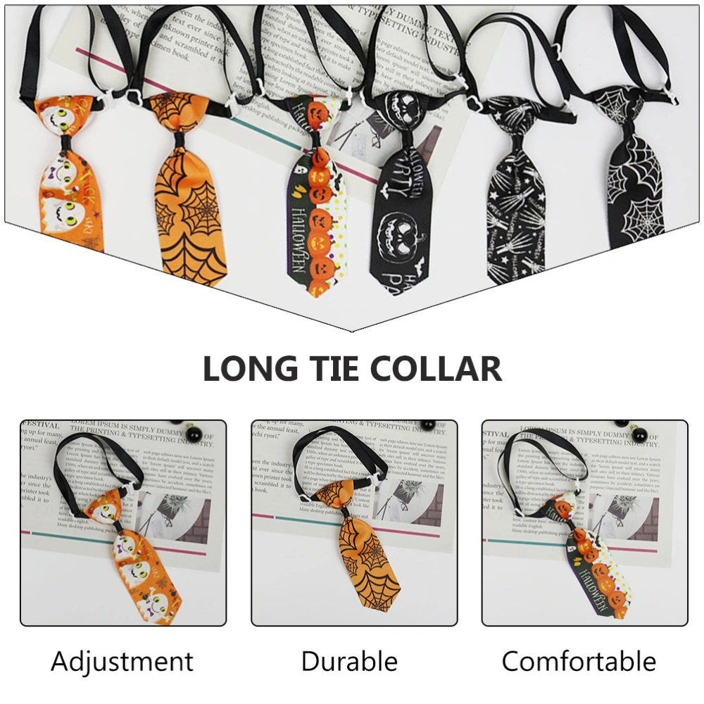 6Pcs Festival Party Pet Ties Halloween Pet Decoration Pet Costume Props