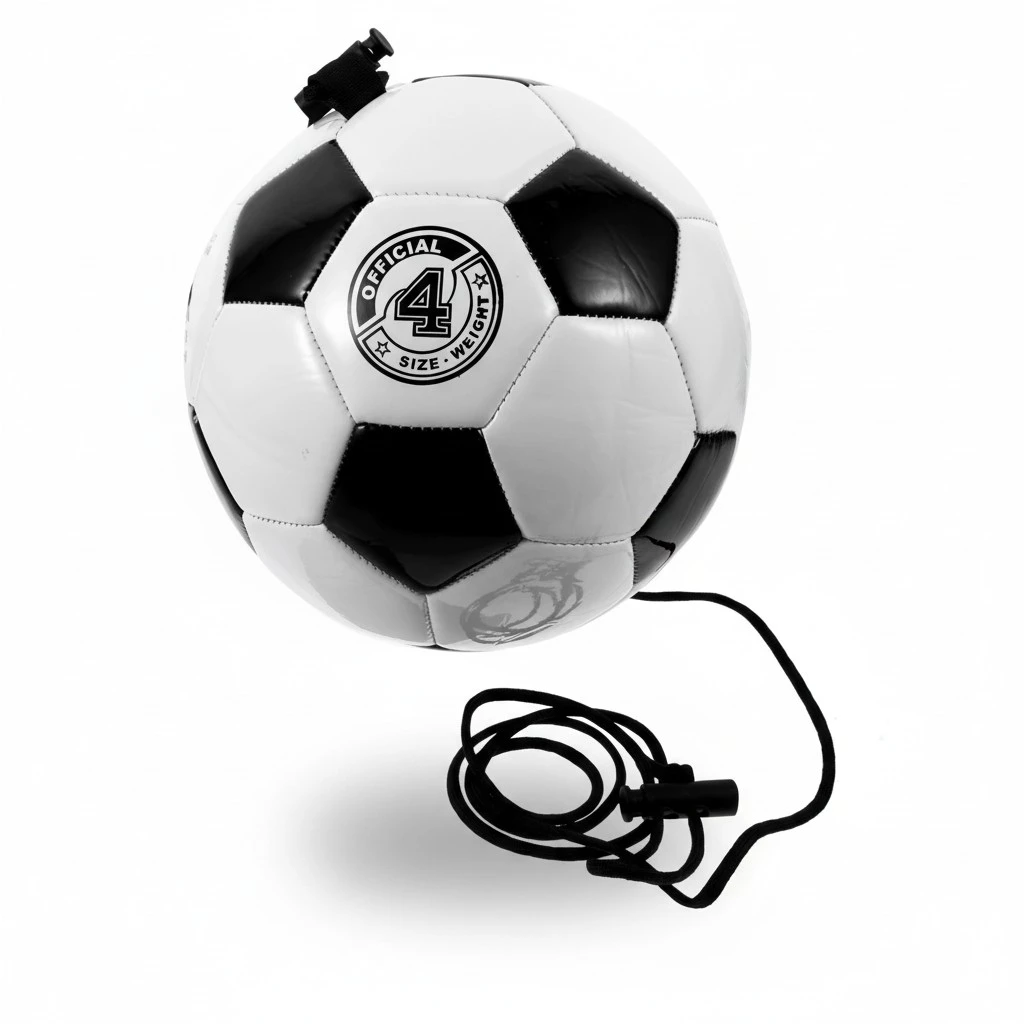 Football Professional Training with Rope Football Durable for Children Kids Adult Training Soccer