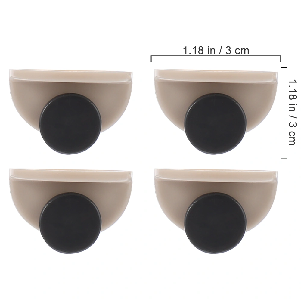 4pcs Self-Adhesive Wheels Storage Box Caster Sticky Box Caster for Home