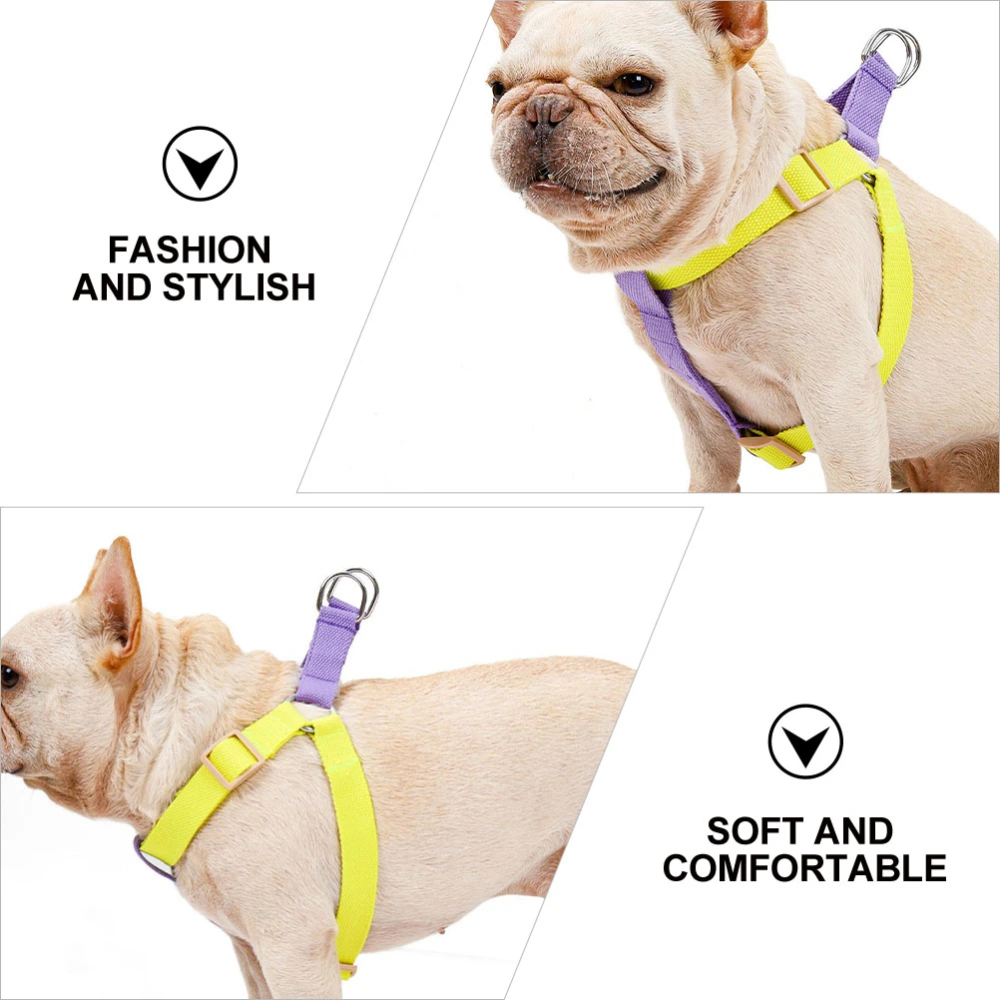 1Pc Dog Harness Adjustable Dog Vest Pet Chest Strap Without Dog Leash