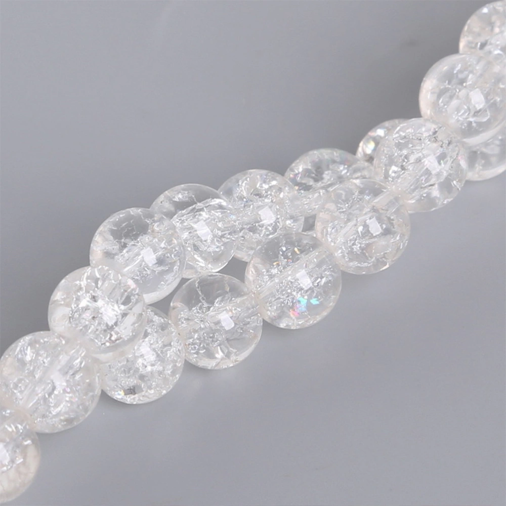 8mm 50Ps Beads Fashion Shape Chain Beads Creative Craft Beads for DIY Jewelry Accessories Bracelet Necklace(White)