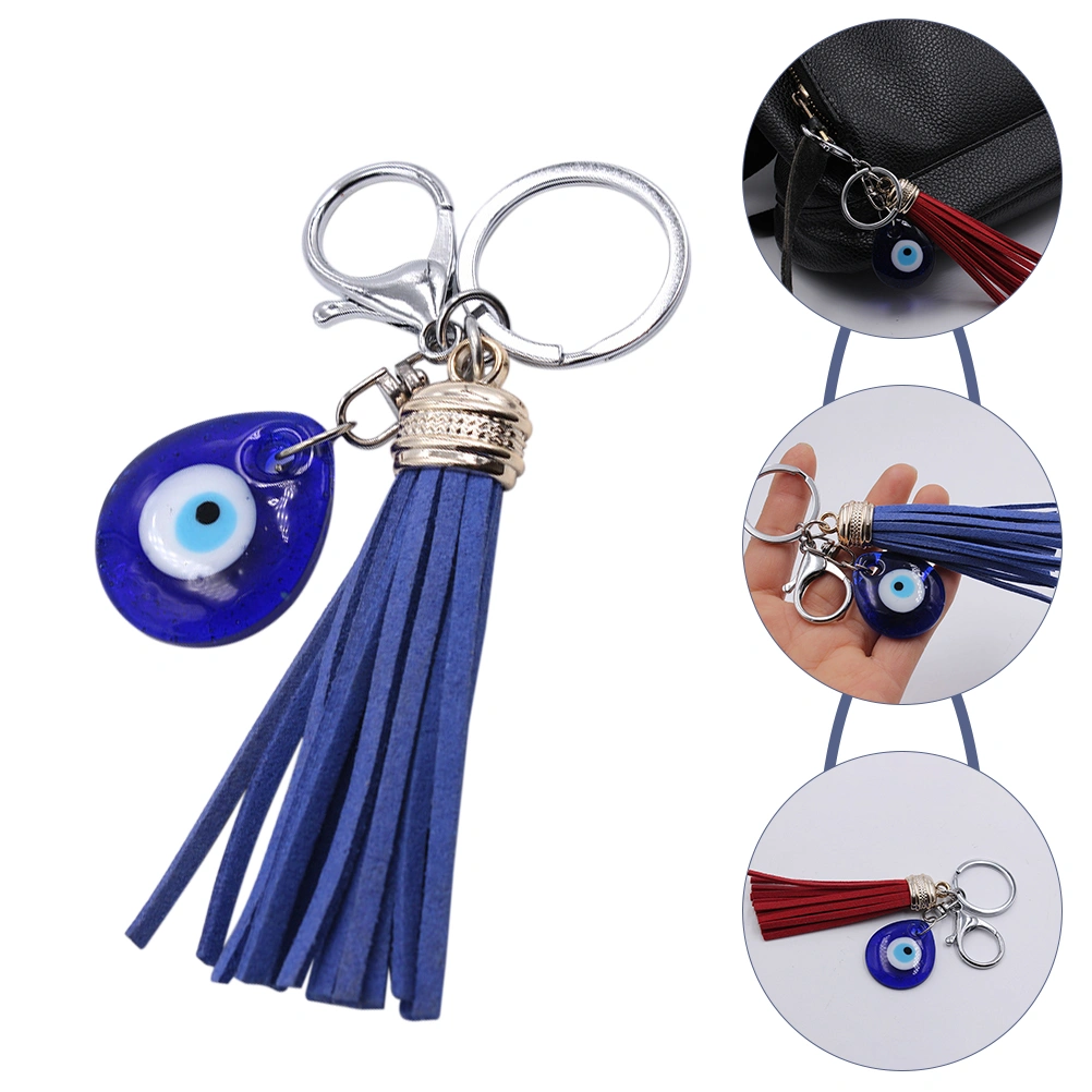 2Pcs Blue Evil Eye Keychain Pendant Turkish Evil Eye Keychain Amulet  Craft Decoration