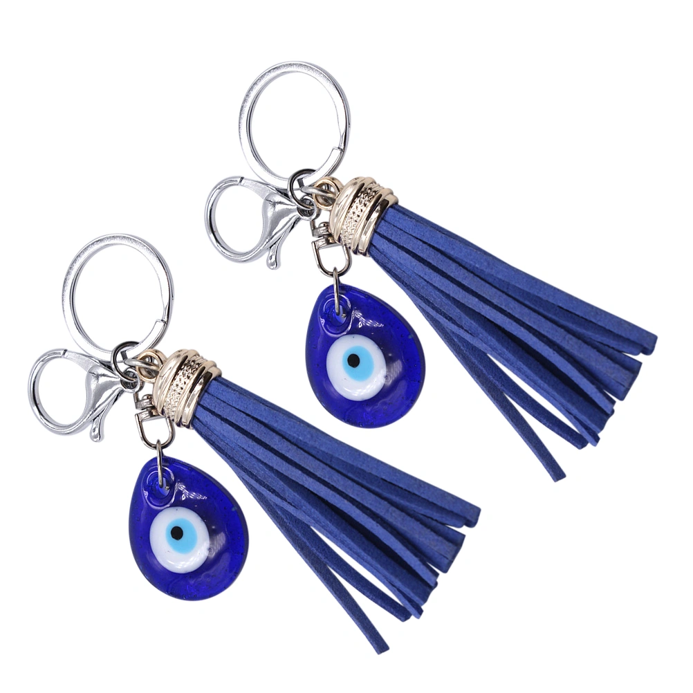 2Pcs Blue Evil Eye Keychain Pendant Turkish Evil Eye Keychain Amulet  Craft Decoration