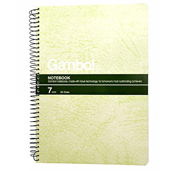 S5007 A5 148*210mm 100 Sheets Gambol Spiral Notebook Notepad for Office & School