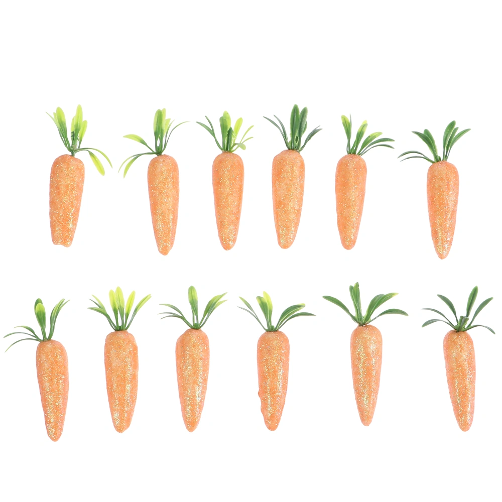 24 Pcs Easter Artificial Carrots Ornament Easter Carrot Decor Home Decor