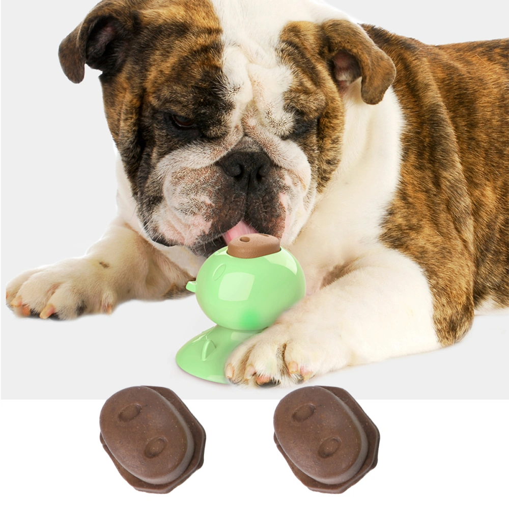 Funny Sucker Dog Toy Lick Bite Toy Bite-resistant Feeding Tool Pet Educational Toy (Green)