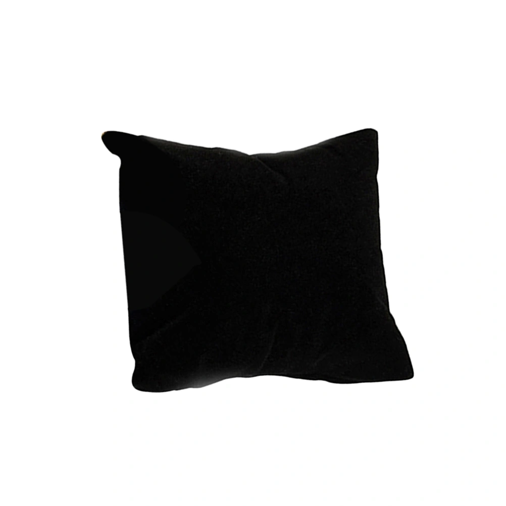 6 Pcs Small Jewelry Display Pillow Bracelet Bangle Chain Pillow Holder Watch Organizer (Black Velvet)