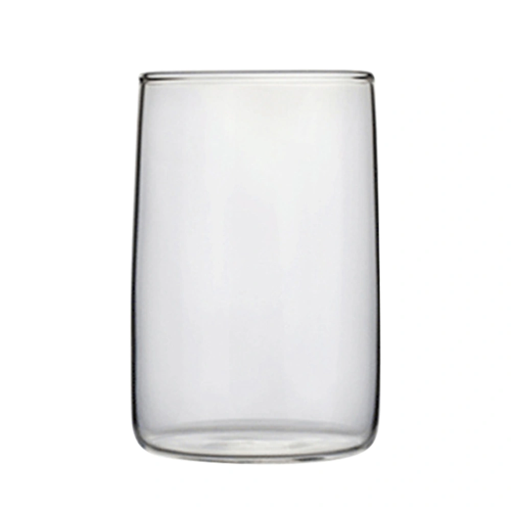 Heat-resistant Glass Cup Transparent Beer Drinking Cup Practical Juice Cocktail Cup for Home Kitchen Restaurant Bar (Tall Pattern)