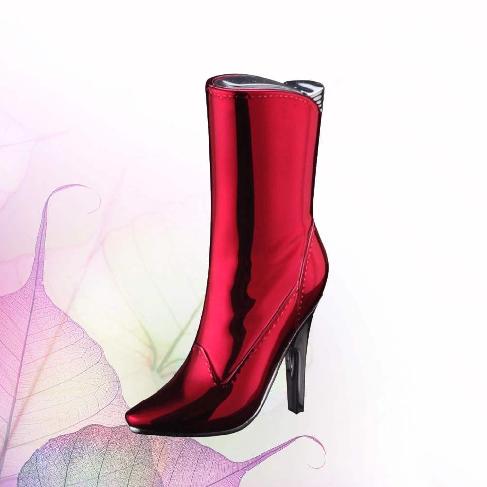 1pc High Heel Shaped Flame Gas Lighters Plastic Lighters for Friends Family (Red)