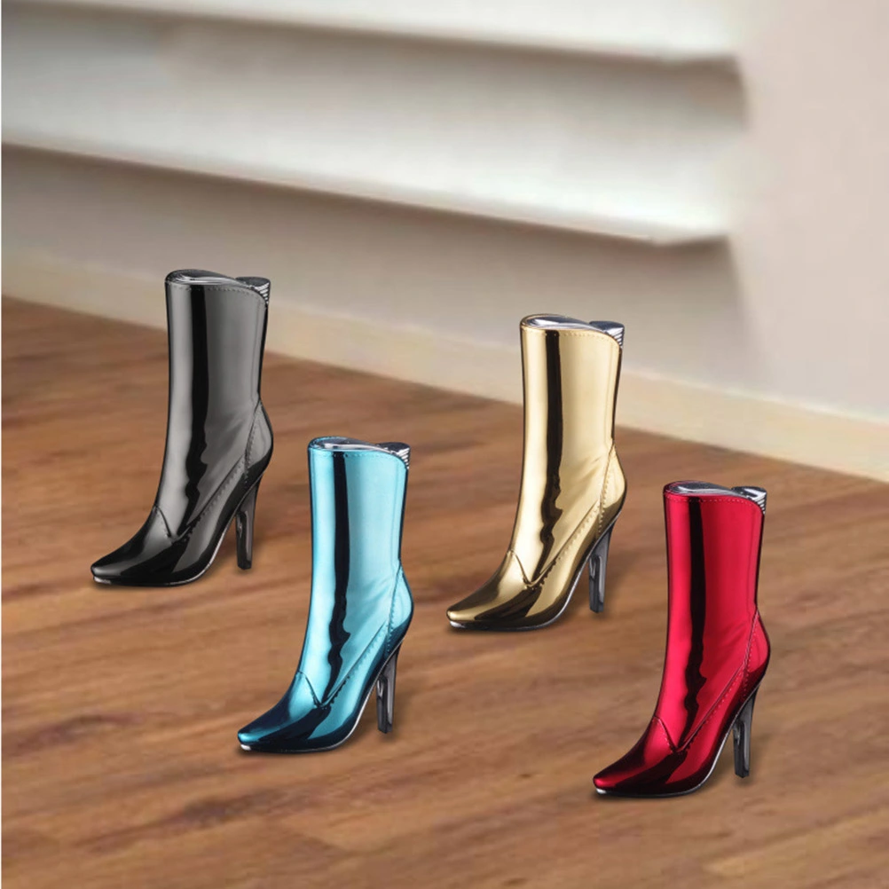 1pc High Heel Shaped Flame Gas Lighters Plastic Lighters for Friends Family (Red)