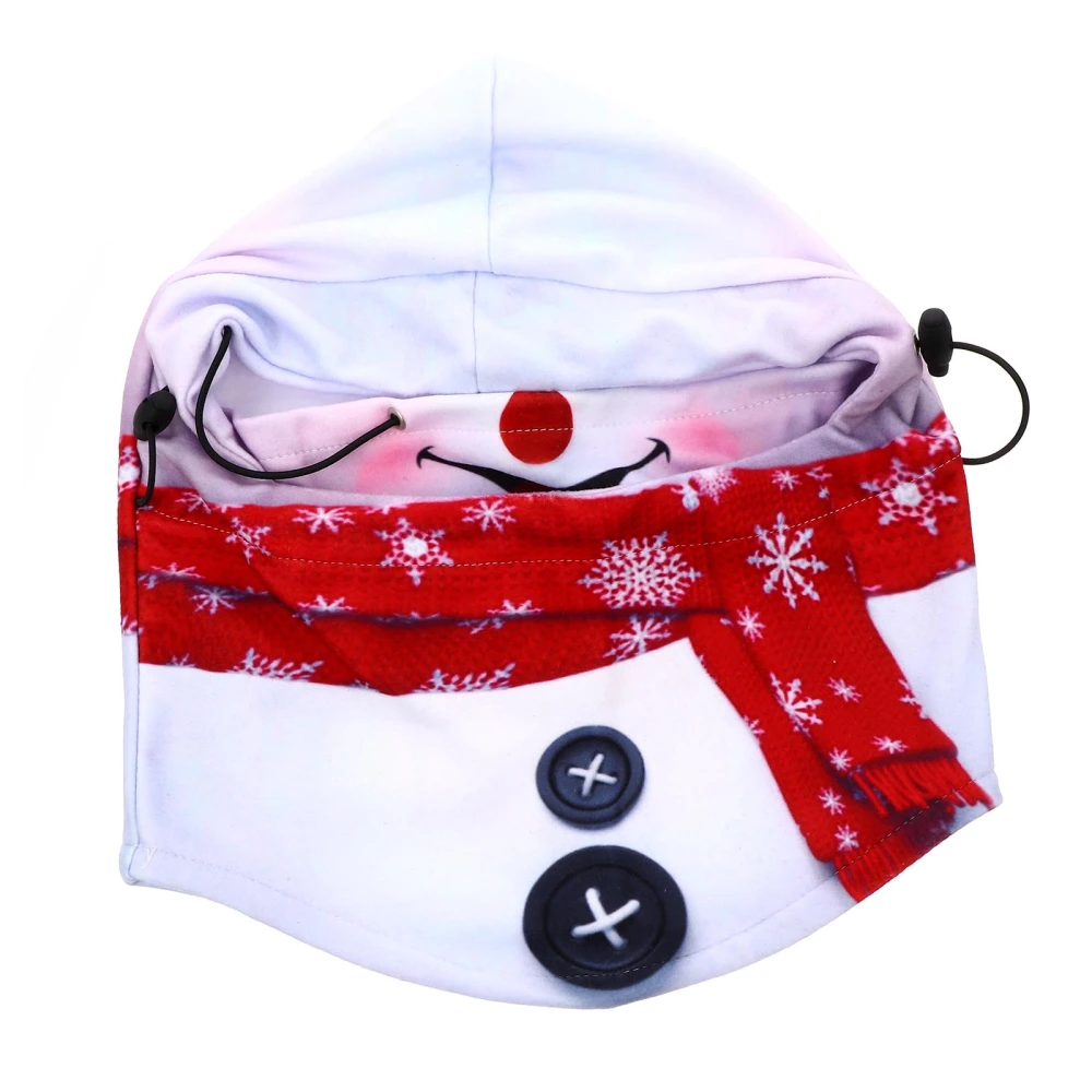 1pc Christmas Elements Printing Dustptoof Cycling Mask Multifunction Headgear