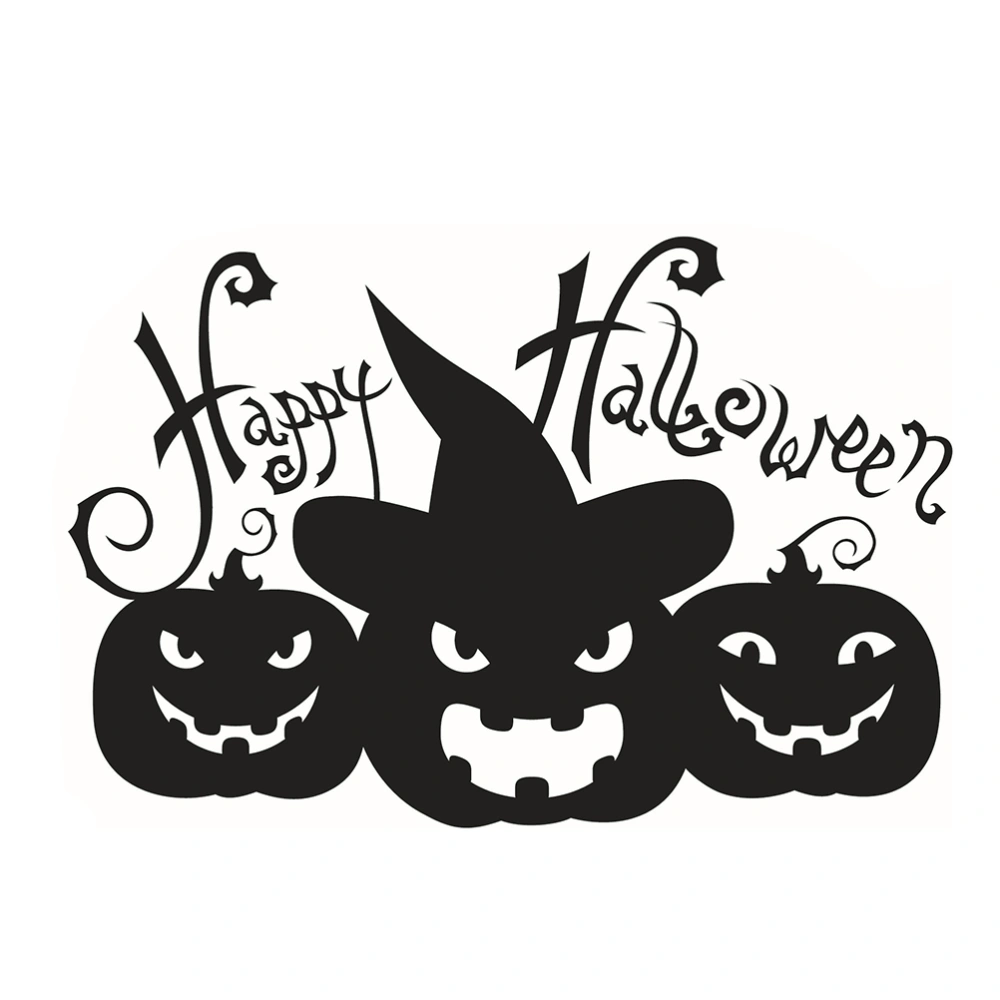 Happy Halloween Spooky Pumpkin Wall Decals Window Stickers Halloween Decorations