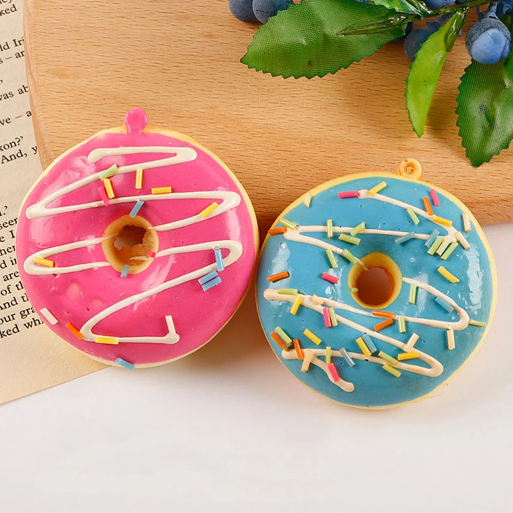 6pcs Fake Cake Doughnuts Realistic Artificial Dummy Cake Fake Doughnut Model