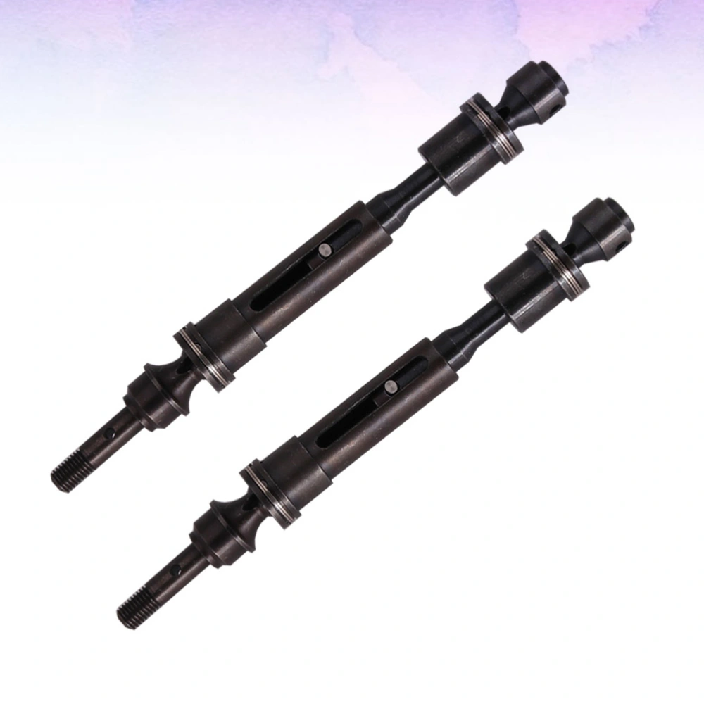 1 Pair Metal CVD Front Axle 1/10 RC Truck Universal Drive Shaft Compatible for TRAXXAS SLASH RC (Black)