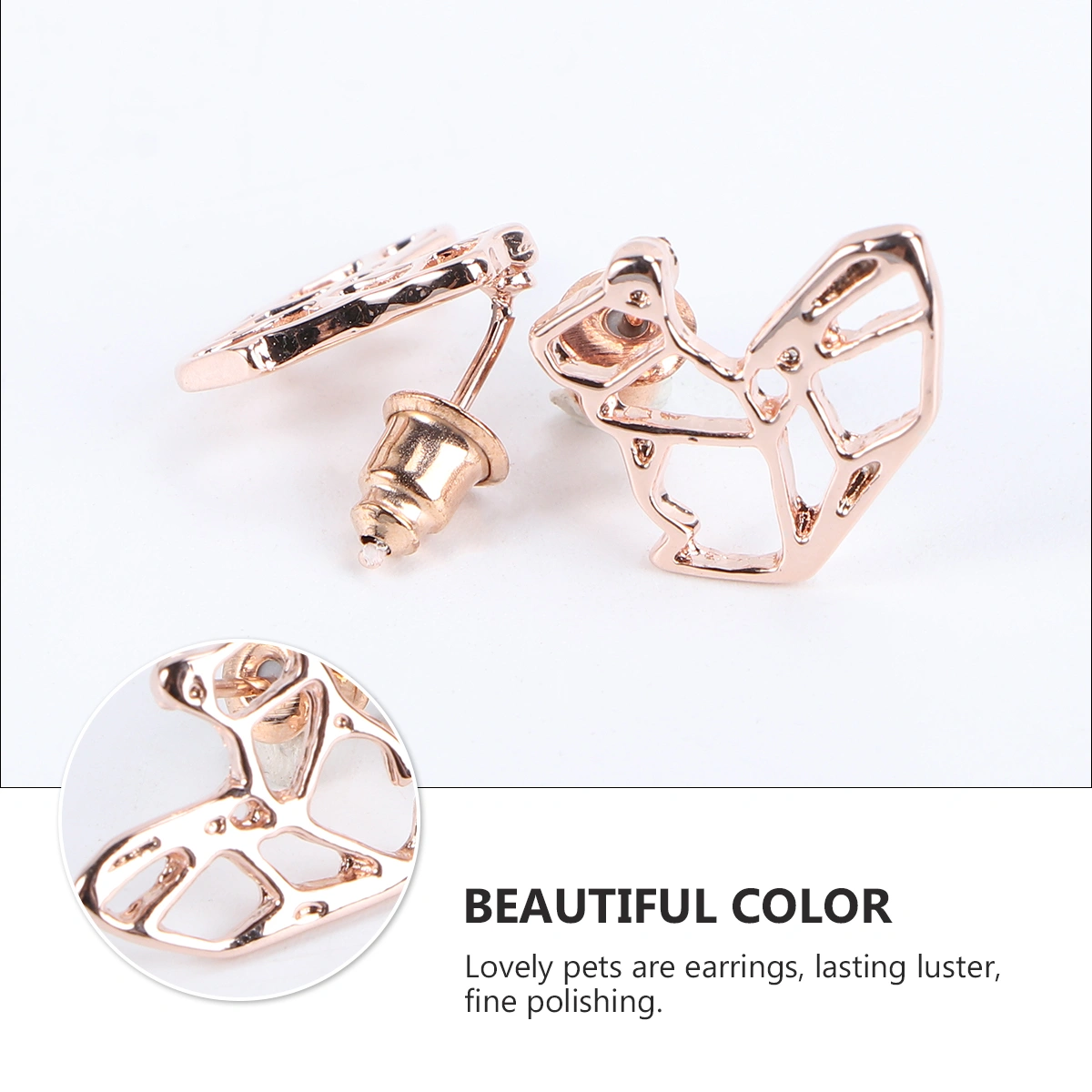 1 Pair Asymmetry Earrings Prevailing Studs Chic Earrings for Women Decor