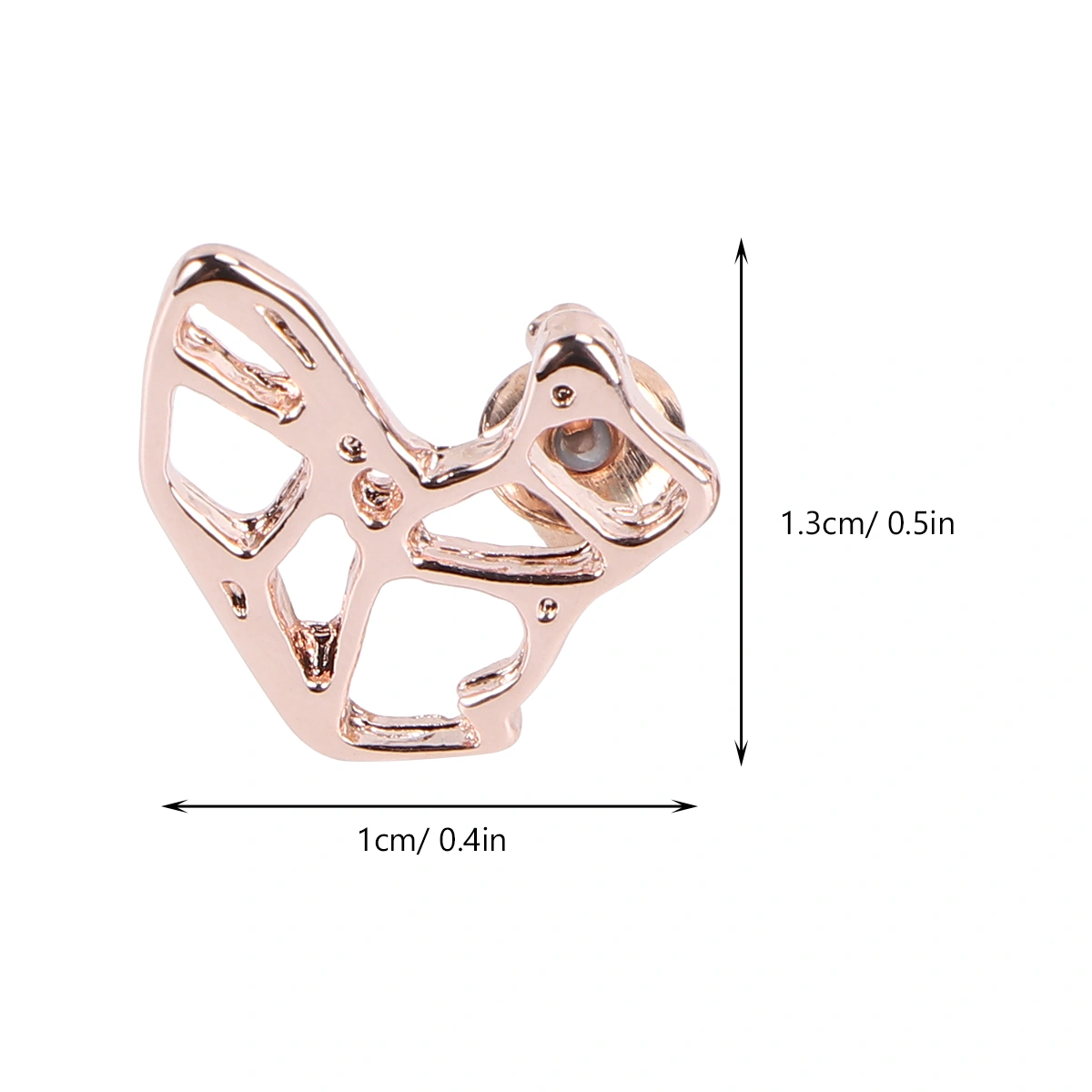 1 Pair Asymmetry Earrings Prevailing Studs Chic Earrings for Women Decor