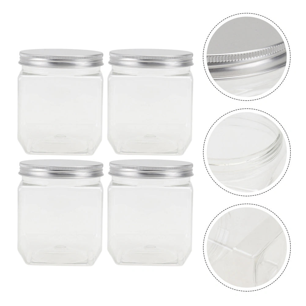 4pcs Household Kitchen Food Storage Jars Multipurpose Food Jars Package Jars