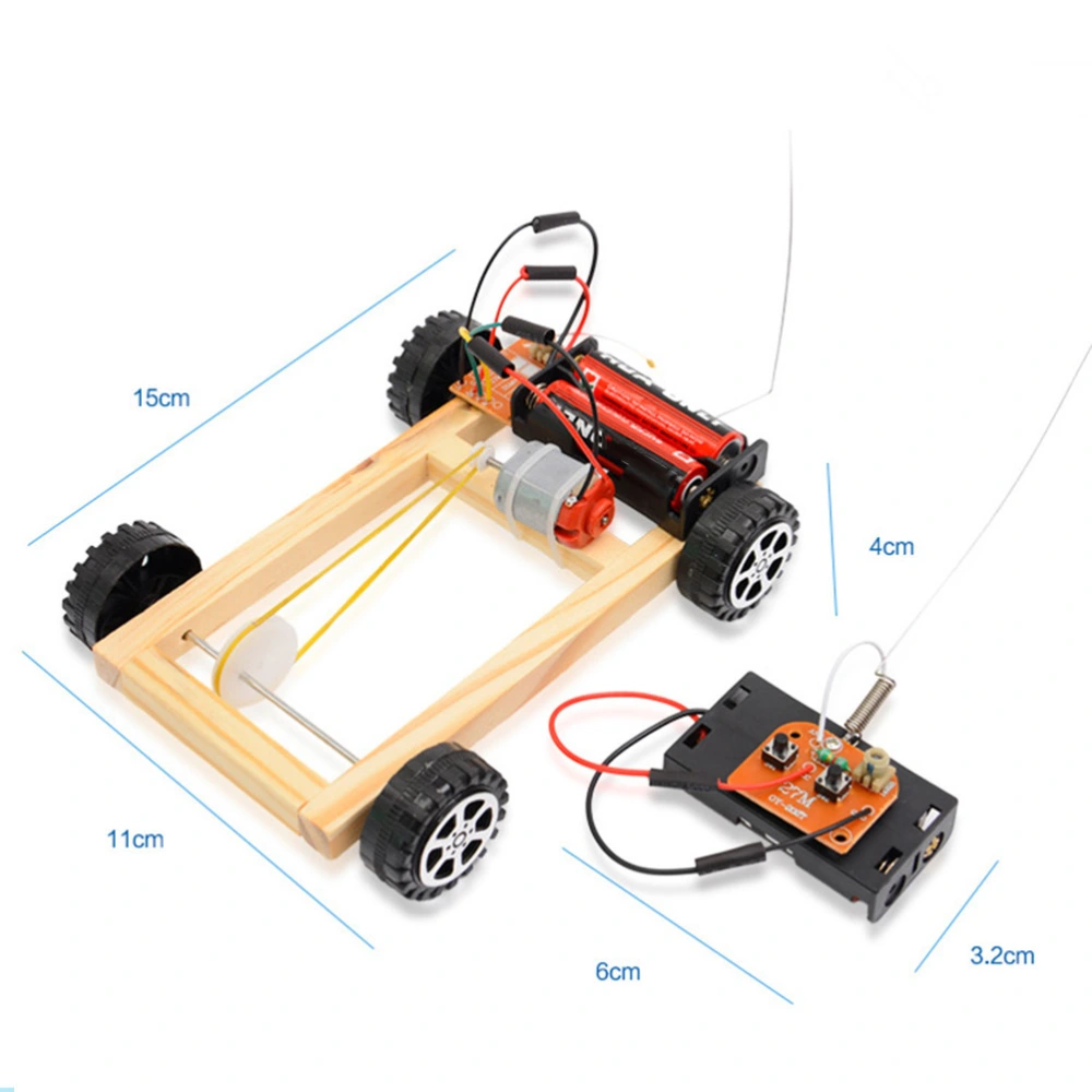 Creative Four-wheel Drive Model Kids DIY Assembled Car Model Students Technology Model Toy Auto Making Projects for Kids & Teens (Without Batteries)