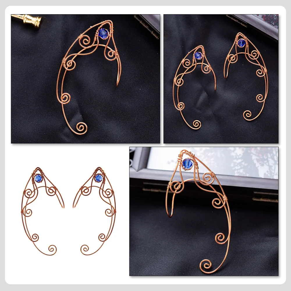 2Pcs Elf Ear Cuff Delicate Ear Bone Clip Non Piercing Ear Jewelries for Women