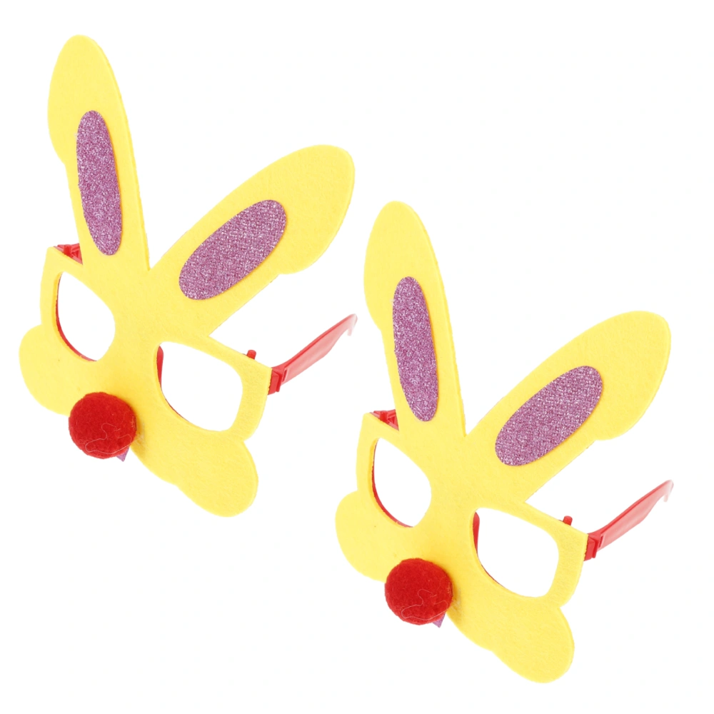 2pcs Easter Bunny Ear Glasses Easter Glasses Eyewear Kids Easter Party Favor