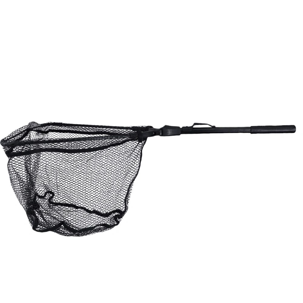 Landing Net Fishing Net Foldable Fishing Net Telescopic Pole Handle Nylon Net