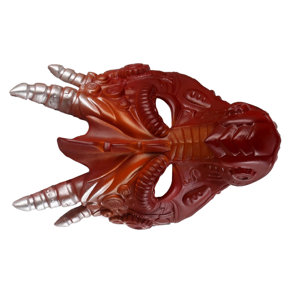 1PC Halloween Mask Stereoscopic Dragon Headgear Mask Party Props for Cosplay Festival Masquerade (Red)