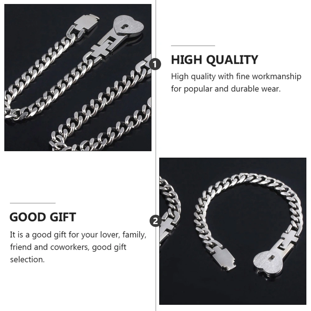 1Pair Couple Concentric Bracelet Stylish Unisex Hand Chain Birthday Gift