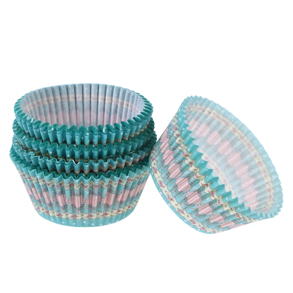 100 Pcs Paper Baking Cups Cupcake Wrappers Liners Muffin Cases Cake Cup Party Favors (Sky Blue)