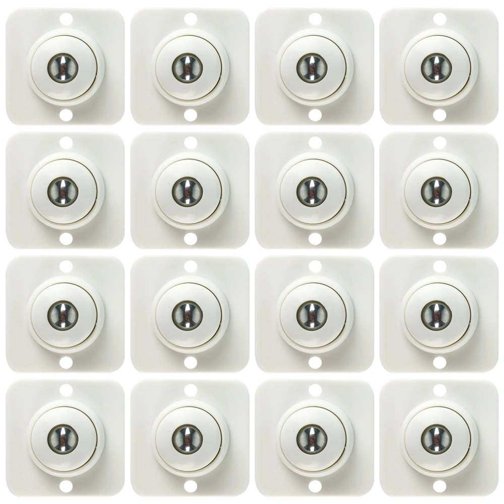 16pcs Self Adhesive Caster Wheels Furniture Pulley Castors Small Adhesive Wheels