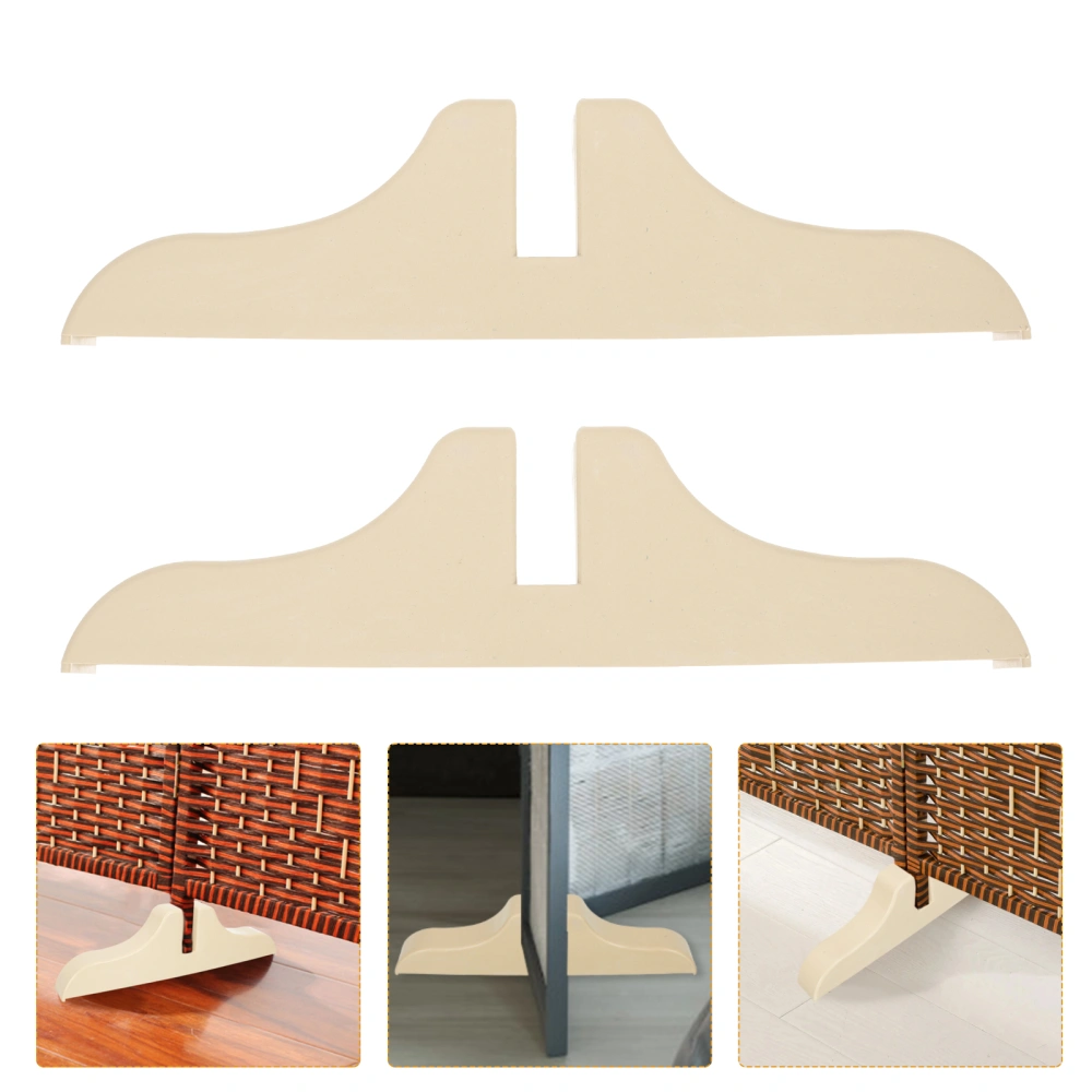 2Pcs Household Divider Bases Wear-resistant Screen Feet Thickened Divider Brackets