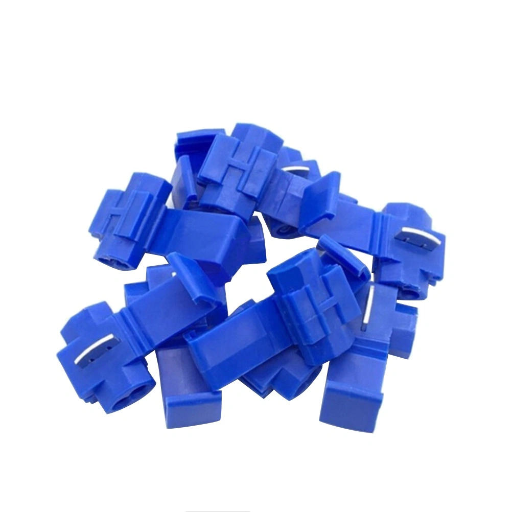 50pcs Quick Splice Connector Solderless Wire Connector Quick Splice Lock Wire Terminals Crimp(Blue)