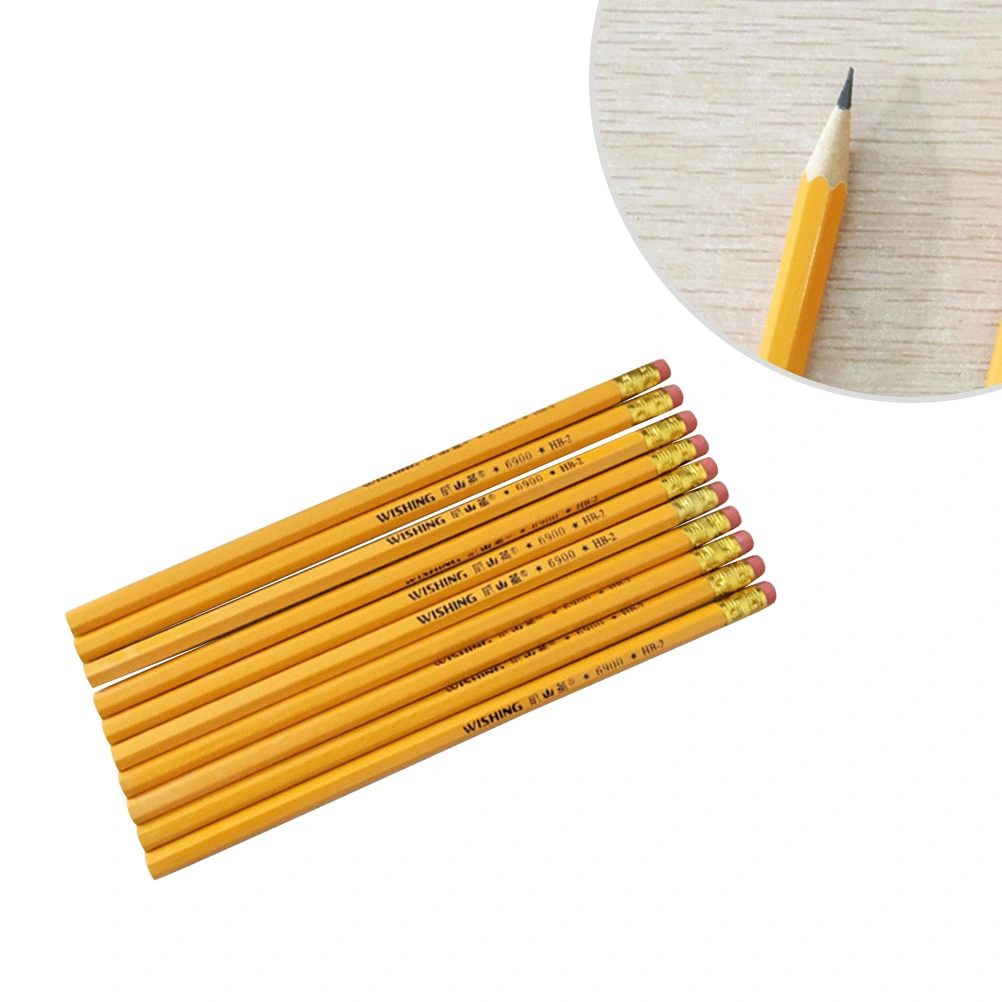 12pcs Multifunction Writing Wooden HB Pencils with Eraser Students Painting Sketch Writing Student Stationery