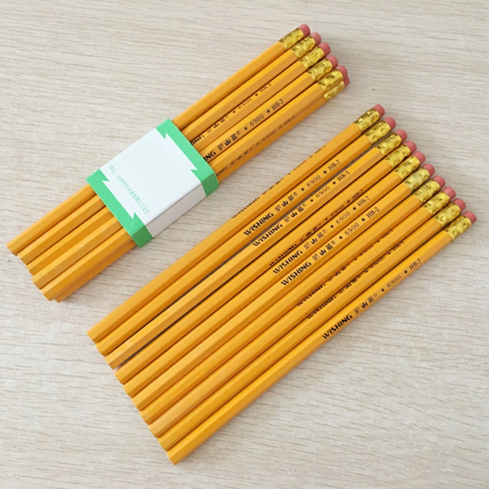 12pcs Multifunction Writing Wooden HB Pencils with Eraser Students Painting Sketch Writing Student Stationery