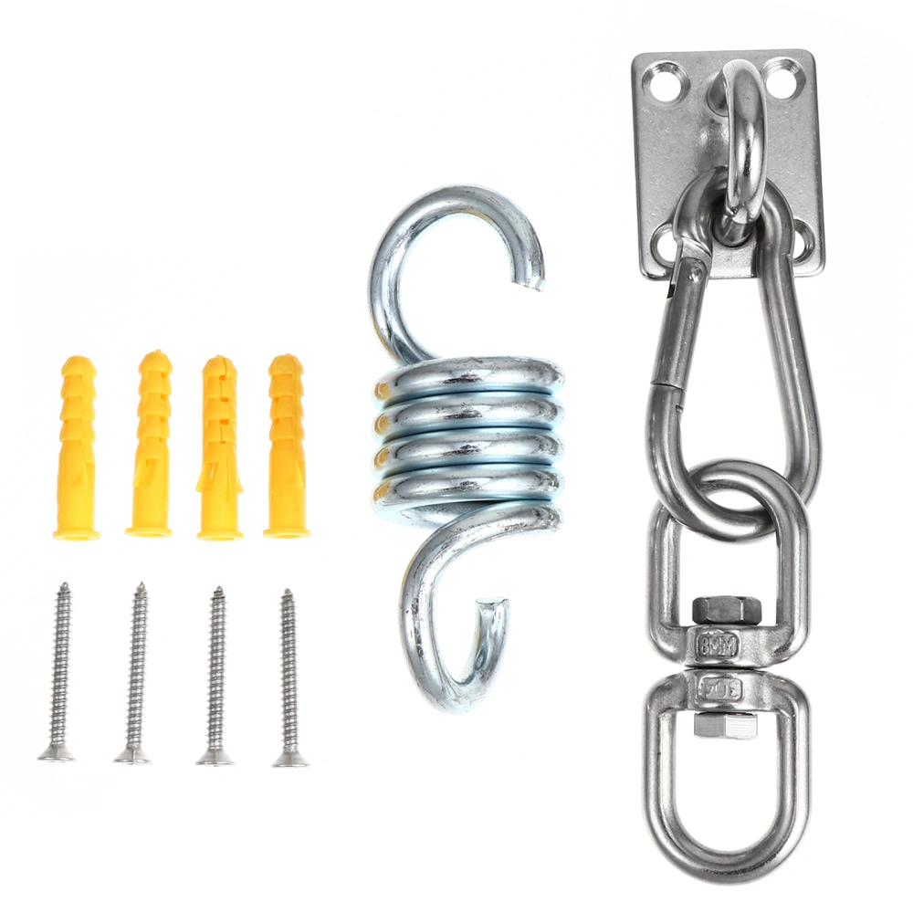 2 Sets Heavy Duty Hammock Hanging Kit Hammock Hooks Carabiners Spring Tool