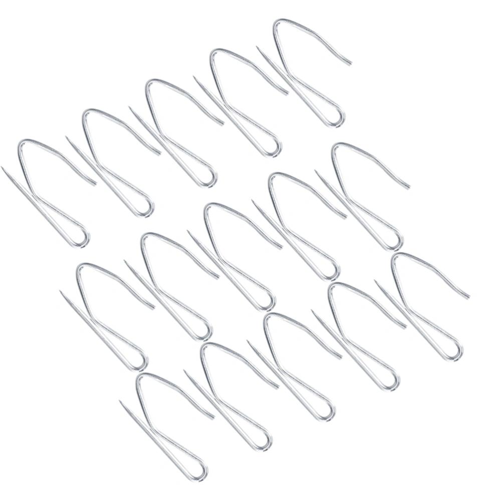 120pcs Electroplate S-shaped Hooks Practical Shower Curtain Hooks Bathroom Accessory Supplies for Home (Silver)