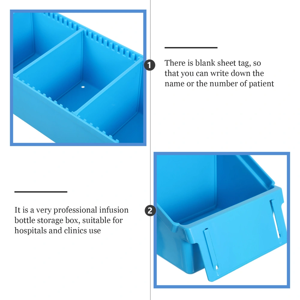 Transfusion Infusion Box Plastic Storage Container Medical Infusion Bottle Storage Holder